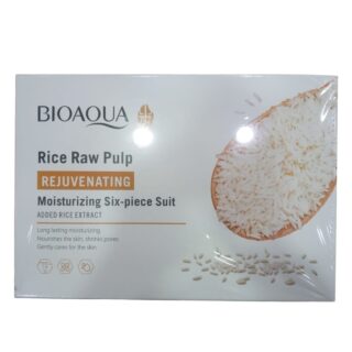 BIOAQUA Rice Raw Pulp Skincare Set 6 in 1 – Cleanser, Toner, Lotion, Cream