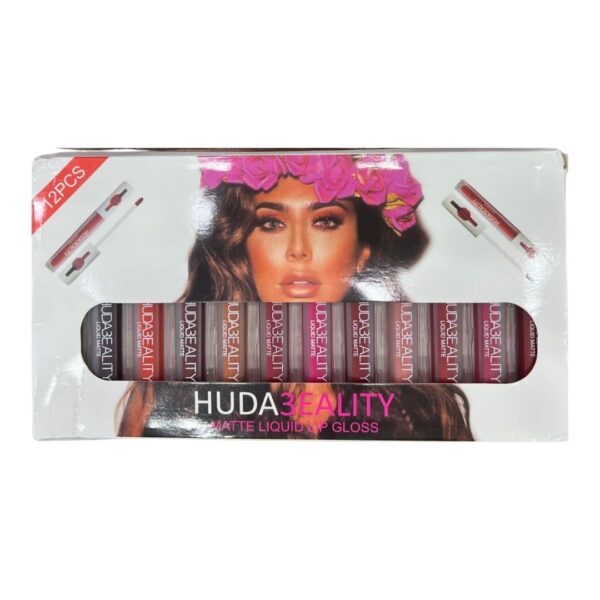 Huda Beauty 12 Piece Matte Liquid Lipstick Collection open main