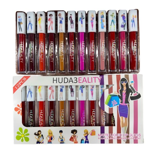Huda Beauty 12 Piece Matte Liquid Lipstick Set