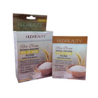Huda Beauty Rice Bran Whitening Brightening Peel Off Mask 10 Sachets