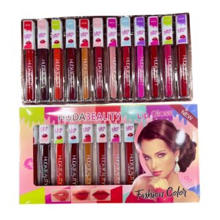 Huda3eality Fashion Color Lip Gloss Set Long Lasting Shades