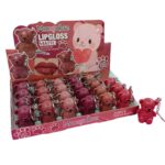Mocallure Bear Lip Gloss Matte Long Lasting with Keychain Pack of 24
