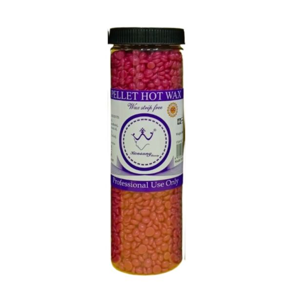 Pellet Hard Wax Beads Strip Free Professional Use Assorted Colors dark pink