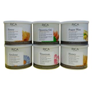 RICA Liposoluble Wax 400ml Honey Opuntia Oil Titanium Azulene Sugar