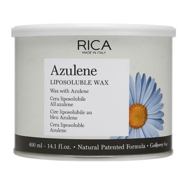 RICA Liposoluble Wax 400ml Honey Opuntia Oil Titanium Azulene Sugar blue