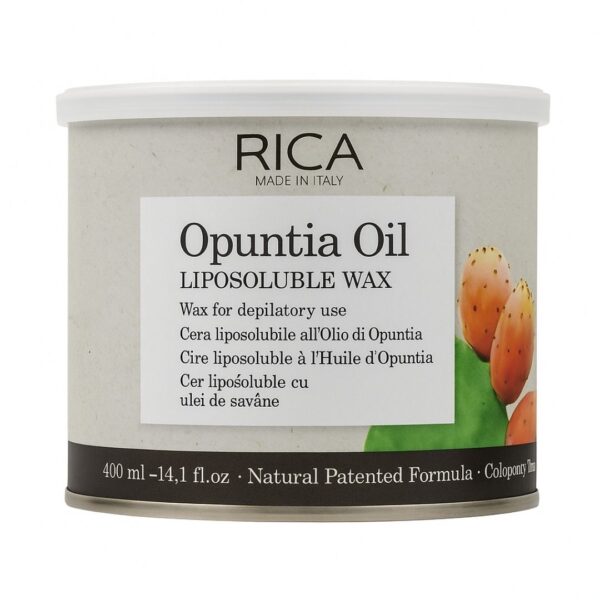 RICA Liposoluble Wax 400ml Honey Opuntia Oil Titanium Azulene Sugar green
