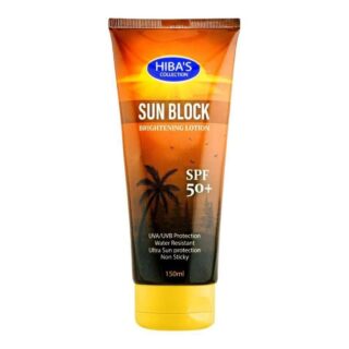 SPF 50 Plus Sun Block Brightening Lotion UVA UVB Water Resistant