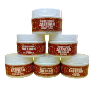 Saffron Brightening Facial Kit Cleanser Scrub Mask Polish Massage Cream