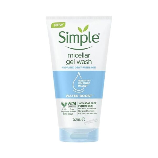 Simple Micellar Gel Wash with Water Boost for Hydrated and Fresh Skin 150ml