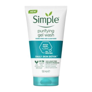 Simple Purifying Gel Wash Daily Skin Detox 150ml for Clear & Fresh Skin