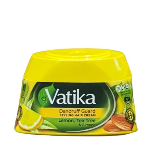 Vatika Styling Hair Cream Dandruff Guard Hair Fall Control and Nourish Yellow