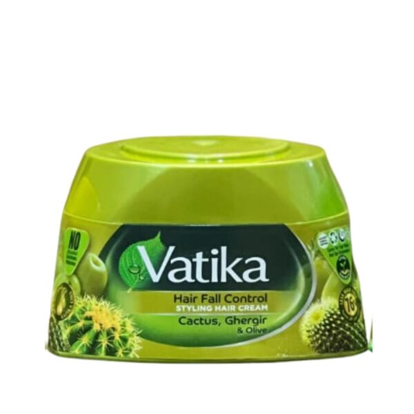 Vatika Styling Hair Cream Dandruff Guard Hair Fall Control and Nourish green
