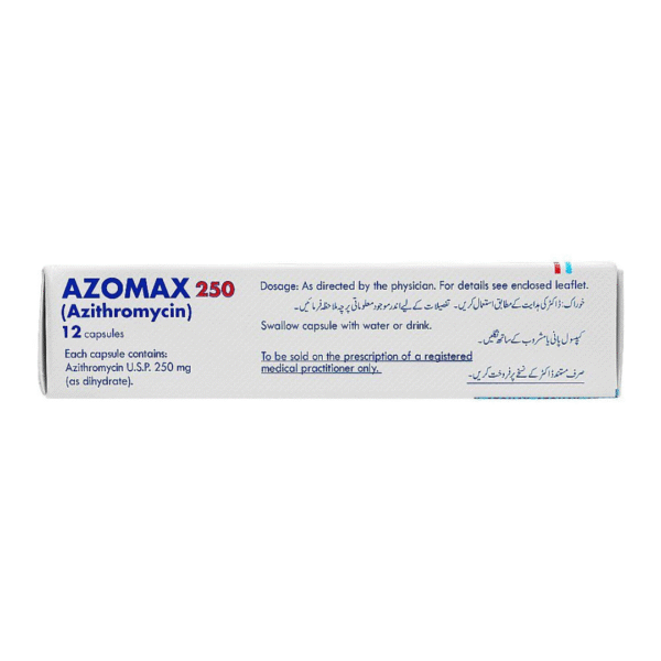 AGP Azomax Capsules 250mg, 1-Strip Back Box