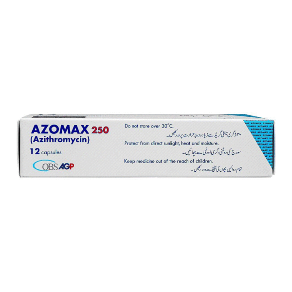 AGP Azomax Capsules 250mg, 1-Strip Front Box