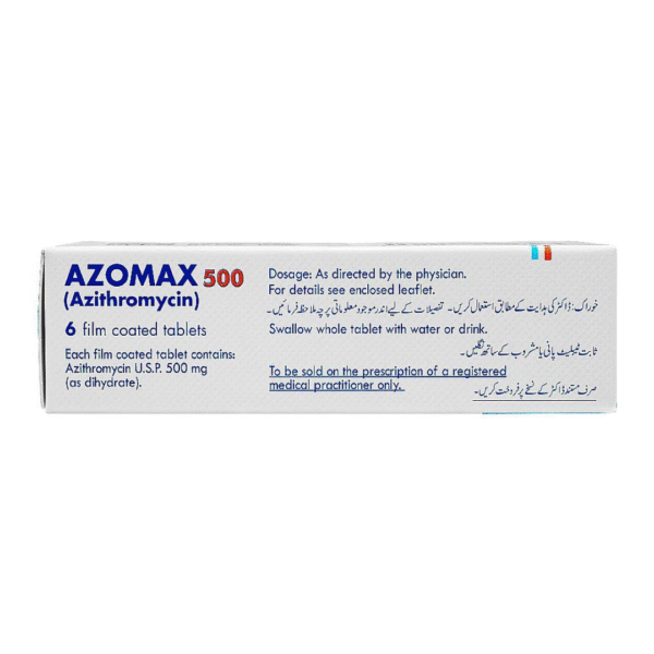 AGP Azomax Tablets 500mg, 1-Strip Back