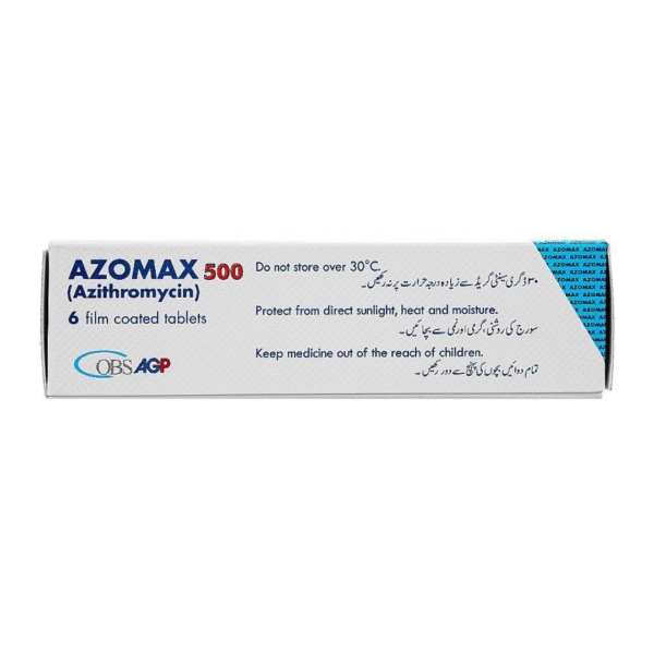 AGP Azomax Tablets 500mg, 1-Strip Front