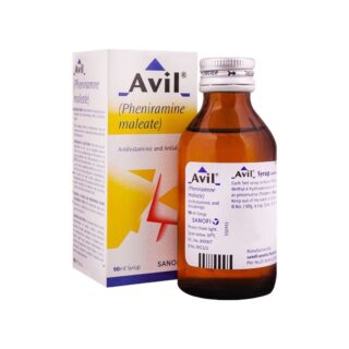 Avil Syrup 90ml (Pheniramine Maleate – Antihistaminic & Antiallergic)