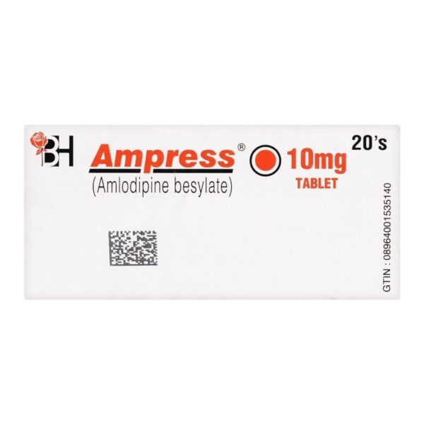 Barrett Hodgson Ampress Tablets 10mg, 20-Pack Back Box