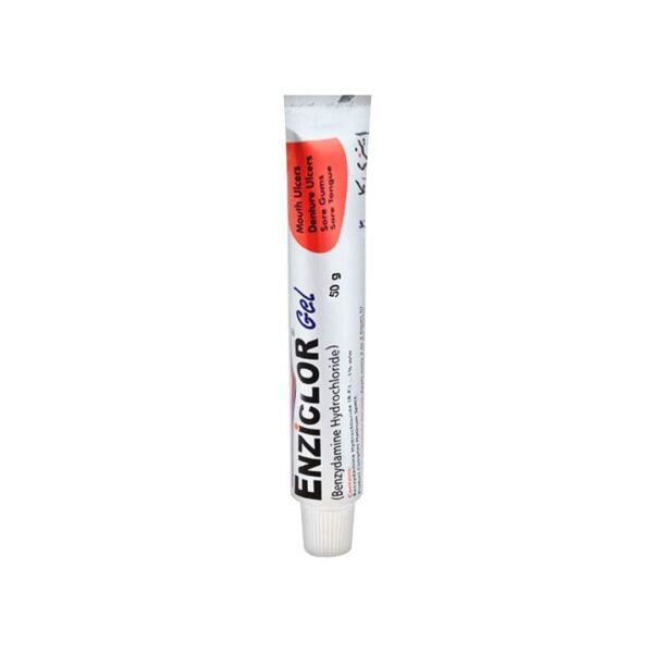 Enziclor Gel 50g (Benzydamine Hydrochloride – Anti-Inflammatory & Analgesic) Tube