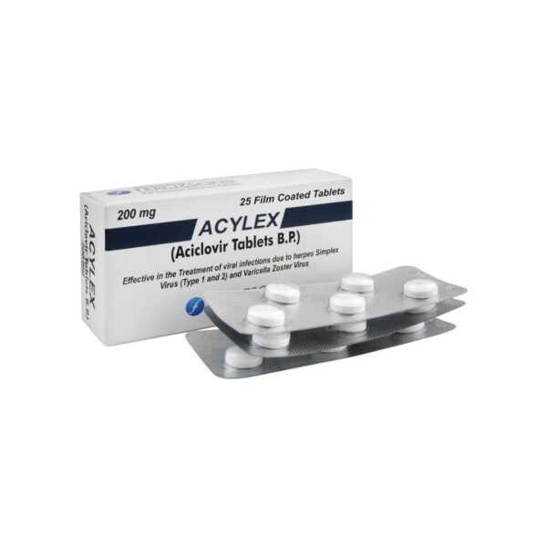 Ferozsons Acylex 200mg (Aciclovir Tablets B.P.) – 25 Pack