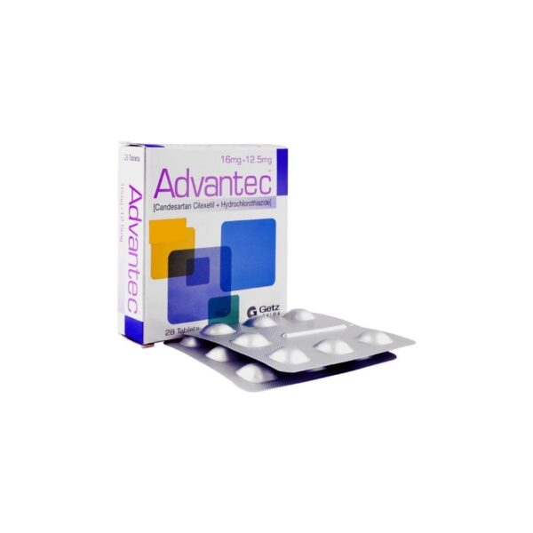 Getz Pharma Advantec Tablets, 16mg12.5mg, 1-Strip