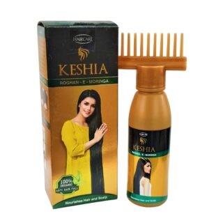 Keshia Roghan e Moringa Organic Hair Oil for Nourishing Scalp and Growth Yellow