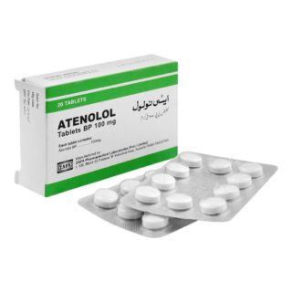 Zafa Atenolol Tablets, 100mg, 20 Tablet Pack