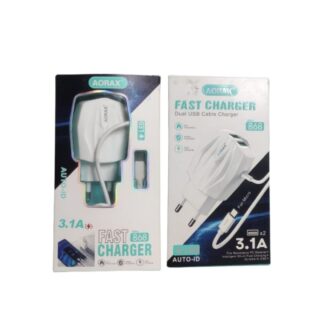 AORAX 868 3.1A Dual USB Fast Charger with LED Indicator