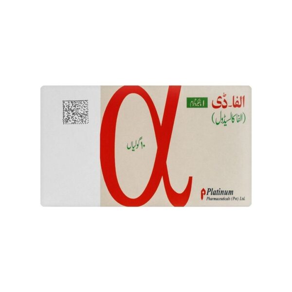 Alfa-D 1mcg Tablets 10-Pack Platinum Pharmaceuticals ( Box