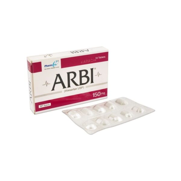 Arbi 150mg Tablets 10-Pack PharmEvo (Irbesartan USP)