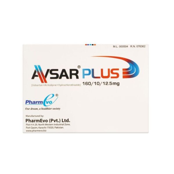 Avsar Plus 1601012.5mg Tablets 28-Pack Box