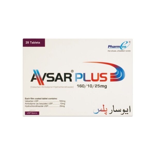 Avsar Plus 1601025mg Tablets 28-Pack PharmEvo Box
