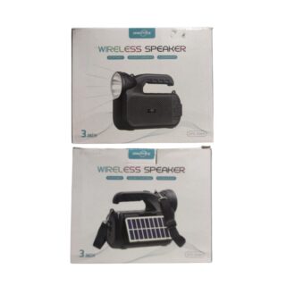 GreatNice 3-Inch Solar Wireless Bluetooth Speaker with Flashlight