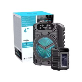 GreatNice 4-Inch Solar Charging Bluetooth Speaker with FM Radio & LED
