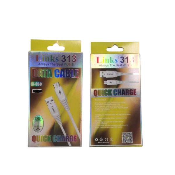 Links 313 Quick Charge Data Cable – Fast Charging USB Cable LK-060
