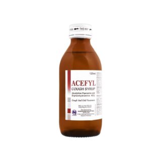 NabiQasim Acefyl Cough Syrup 125ml (Acefylline Piperazine & Diphenhydramine HCl)