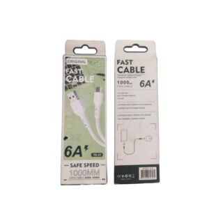 Original 6A Fast Charging Data Cable – 1000mm High-Speed USB Cable