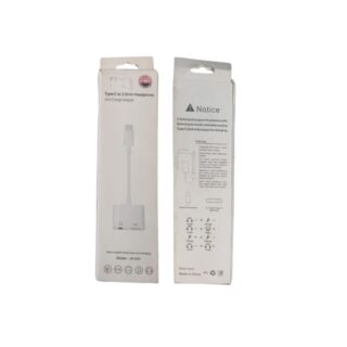 Type-C to 3.5mm Headphone Jack & Charging Adapter – Dual Function
