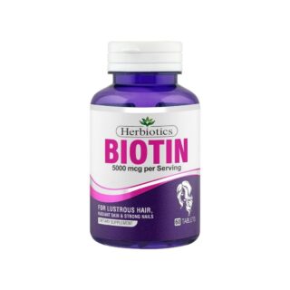 Herbiotics Biotin 5000mcg for Hair, Skin & Nails – 60 Tablets Main