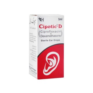 Barrett Hodgson Cipotic-D Ear Drops 5ml Ciprofloxacin + Dexamethasone